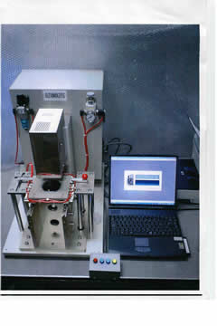 オズマ２１非接触式厚さ測定装置（エアー背圧測定）半導体用シリコンウエハの厚さ測定管理用